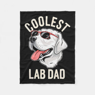 Coolest Lab Dad Dog Labrador hondeneigenaar Pet Lo Fleece Deken