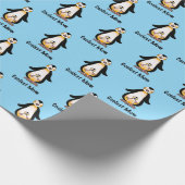 Coolest Mom Penguin Family Design Cadeaupapier (Hoek)