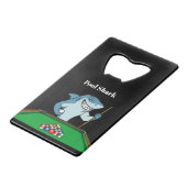 Coolest Pool Shark Billiards Theme  Kredietkaart Flessenopener (Voorkant Gekanteld)
