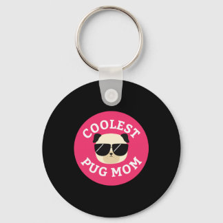 Coolest Pug Mam Sleutelhanger
