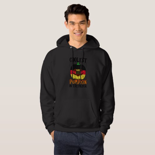 Coolest Pumpkin In The Patch German Flag Jack Ou20 Hoodie (Voorkant volledig)