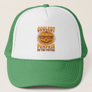 Coolest Pumpkin in the Patch Halloween Trucker Pet