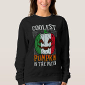 Coolest Pumpkin In The Patch Italian Flag Jack Ou2 Trui (Voorkant)