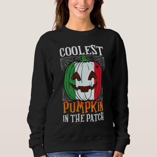 Coolest Pumpkin In The Patch Italian Flag Jack Ou2 Trui (Voorkant)