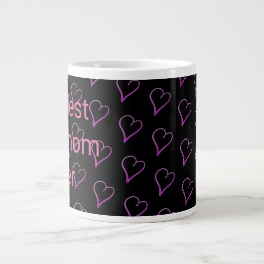 Coolest Stepmom Ooit Schattige Heart's Pattern Mok (Voorkant)