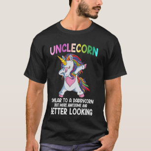 Coolest Unclecorn Lifestyles Grappig Oom Kleurrijk T-shirt