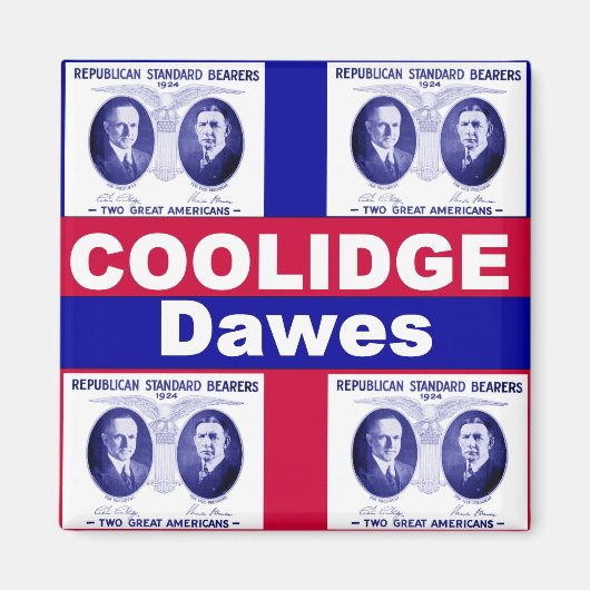 Coolidge-Dawes 1924 Magnet (Devant)