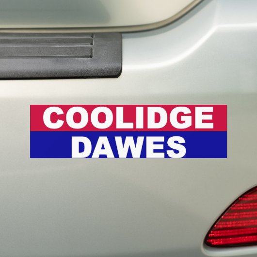 Coolidge-Dawes Bumpersticker (Op auto)