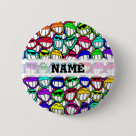 COOLIEPROGRAMMA'S GROEP + jouw tekst Ronde Button 5,7 Cm (Voorkant)
