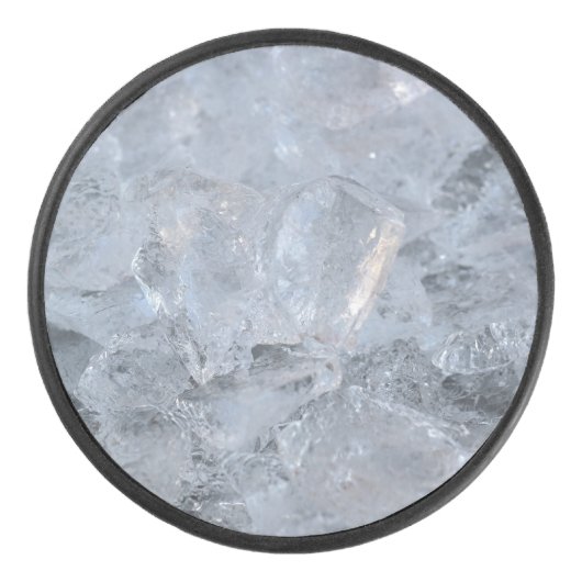Cooling Ice Cube Textion Afbeelding Hockey Puck (Voorkant)