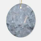 Cooling Ice Cube Textion Afbeelding Keramisch Ornament (Links)