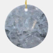 Cooling Ice Cube Textion Afbeelding Keramisch Ornament (Achterkant)