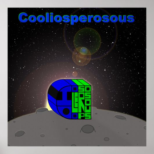 Cooliosperosous Moon Poster (Voorkant)