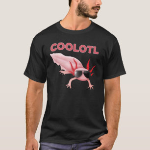 Coolotl Cool Axolotl Pink Salamander Kinder Mam Pa T-shirt