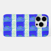 Coolste Blauwe Nautilus Abstracte Case-Mate iPhone Case (Achterkant (horizontaal))