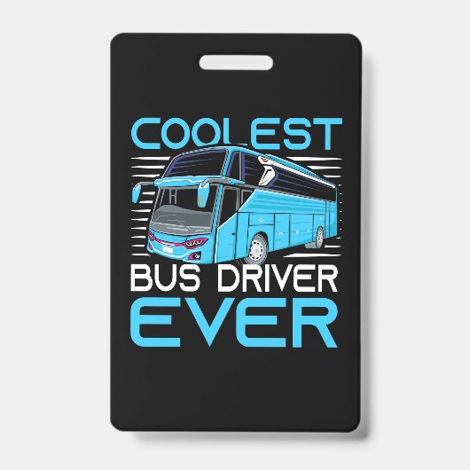 Coolste Buschauffeur Ooit Badge (Voorzijde)