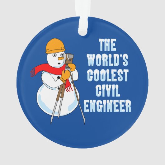 Coolste civiel ingenieur ornament (achterkant)
