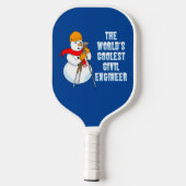 Coolste civiel ingenieur pickleball paddle (Achterkant)