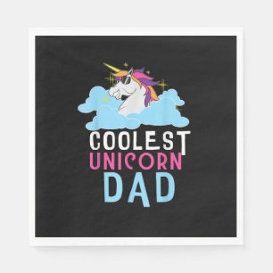 Coolste Eenhoorn Papa Schattige Eenhoorn Liefhebbe Servet