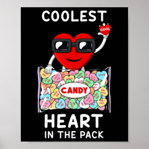Coolste Hart In Het Pak Leuk Valentijnsdag Peuter Poster