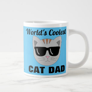 Coolste KATTENPAPA Zonnebril Kat van de Wereld Extra Grote Beker