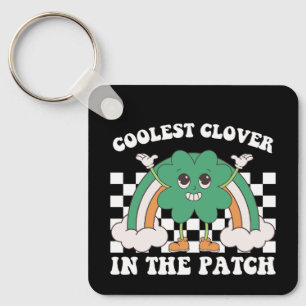 Coolste Klaver In De Patch St. Patrick's Dag Sleutelhanger