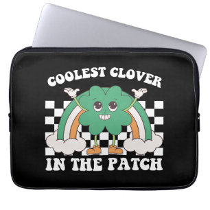 Coolste klaver in de patch St Patrick's Day Laptop Sleeve
