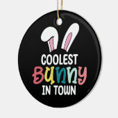 Coolste konijn in de stad paashaas konijn keramisch ornament (Links)