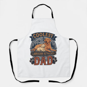 Coolste Labrador Retriever Vader Hond Berg Poot Af Schort