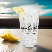 Coolste mam sinds 20XX moderne eenvoudige preppy Glas