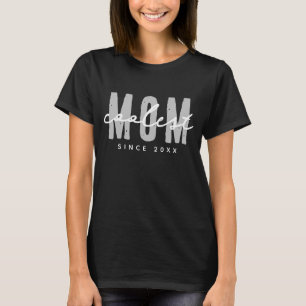 Coolste mam sinds 20XX moderne eenvoudige preppy T-shirt