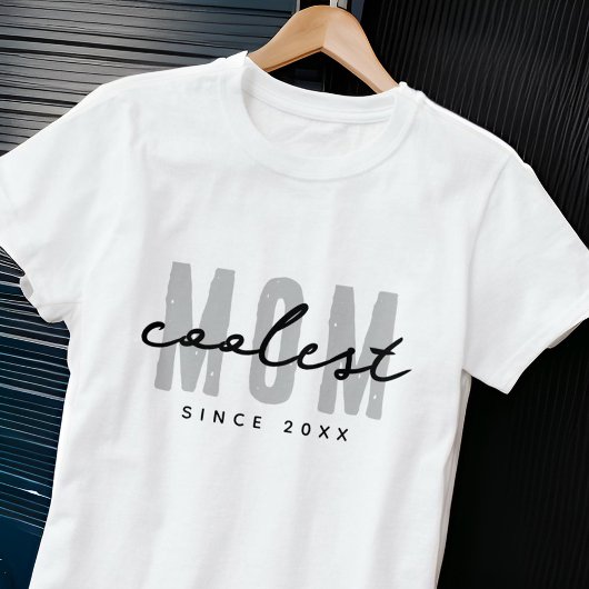 Coolste mam sinds 20XX moderne eenvoudige preppy T-shirt