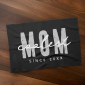 Coolste mam sinds 20XX moderne eenvoudige preppy Theedoek