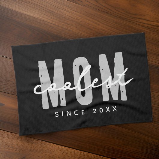 Coolste mam sinds 20XX moderne eenvoudige preppy Theedoek