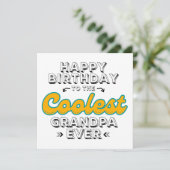 Coolste Opa Ooit, Gefeliciteerd Opa Kaart (Staand voorkant)