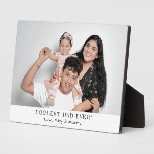 Coolste Papa Ooit Foto Vaderdag Herinneringen Cade Fotoplaat