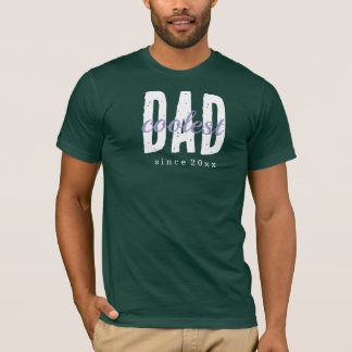 Coolste Papa Sinds 20XX Modern Eenvoudig Netjes T-shirt