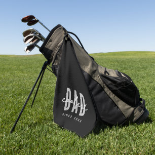 Coolste papa sinds 20XX moderne eenvoudige preppy Golfhanddoek