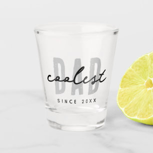 Coolste papa sinds 20XX moderne eenvoudige preppy Shot Glas