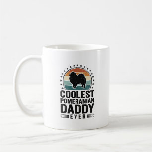 Coolste Pomeranian Papa Vintage Hond Papa T-shirt_ Koffiemok