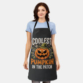 Coolste Pompoen in de Patch Halloween Design Schort (Gedragen)