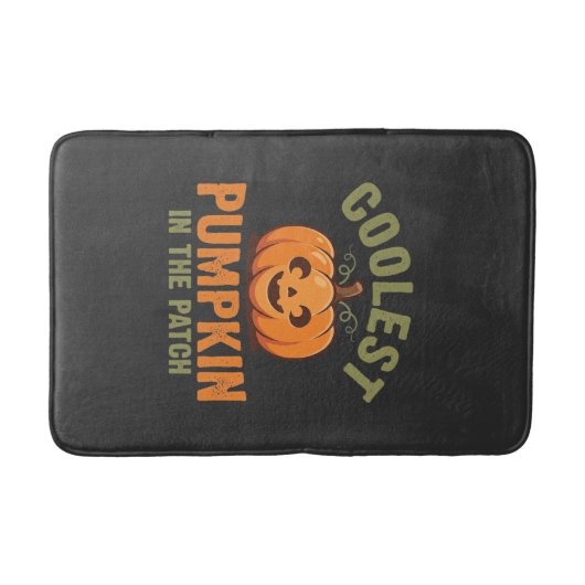 Coolste Pompoen In De Patch Halloween-ontwerp Badmat (Voorkant)