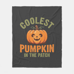 Coolste Pompoen In De Patch Halloween-ontwerp Fleece Deken