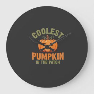 Coolste Pompoen In De Patch Halloween-ontwerp Grote Klok
