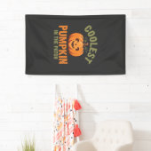 Coolste Pompoen In De Patch Halloween-ontwerp Spandoek (Insitu)