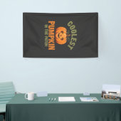 Coolste Pompoen In De Patch Halloween-ontwerp Spandoek (Beurs)
