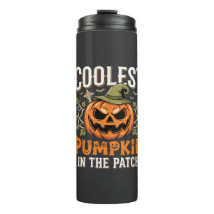 Coolste Pompoen in de Patch Halloween-ontwerp Thermosbeker