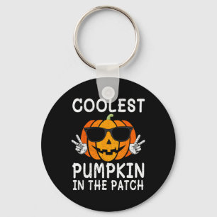 Coolste pompoen in de patch leuke jongens meisjes sleutelhanger