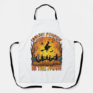 Coolste Pompoenveld Halloween Heks Spinnen Graf Schort