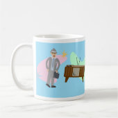 Coolsville Retro Swanky Sixties Characters Pattern Koffiemok (Links)